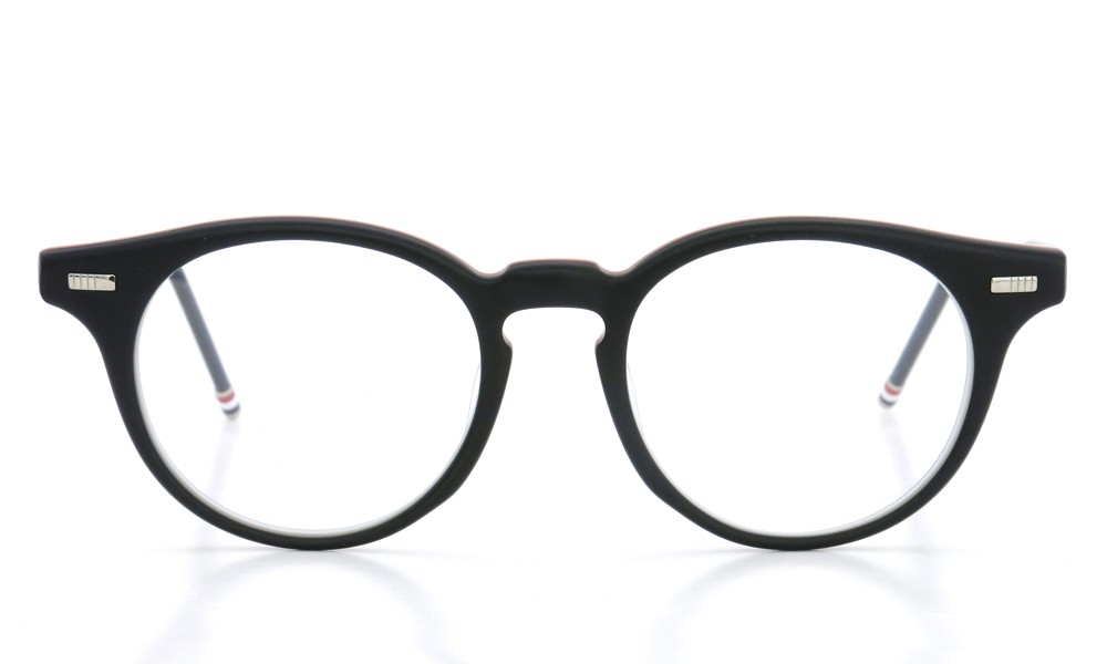 THOM BROWNE メガネ 生産終了通販 TB-404-A MBLK-RWB 49size (取扱店