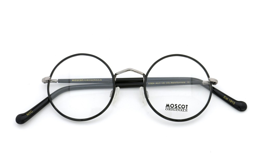 MOSCOT ORIGINALS（モスコット) メガネ EISEN Col.Black/Gunmetal