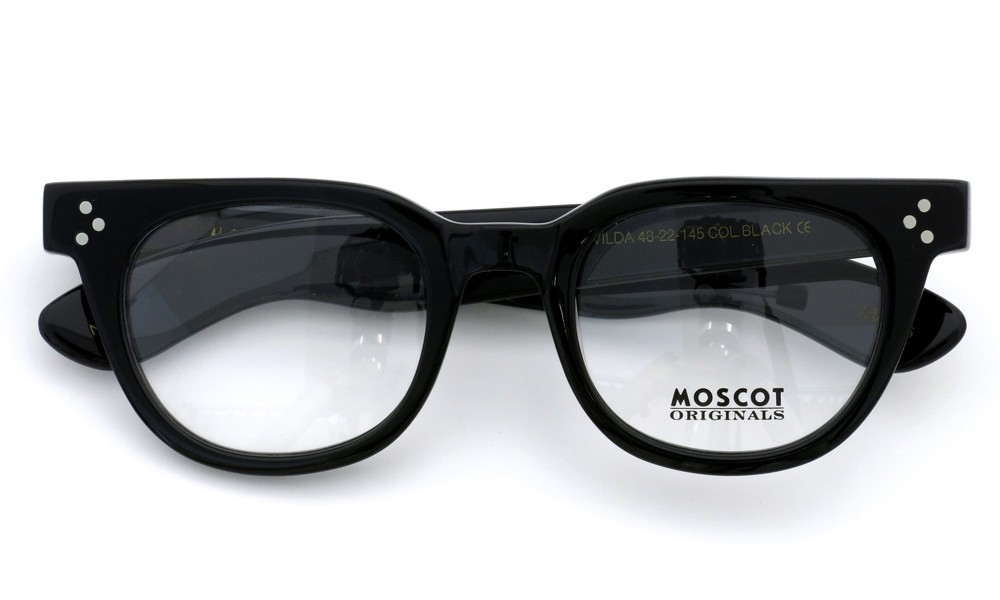 MOSCOT VILDA ヴィルダ BLACK 48 FAT TEMPLE