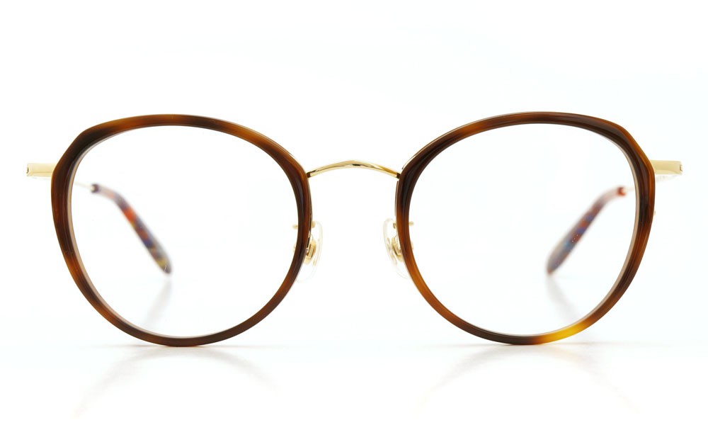 megane and me (メガネアンドミー) メガネ ME006 FELIX DB1 demi/gold/vintage-violet-marble 2