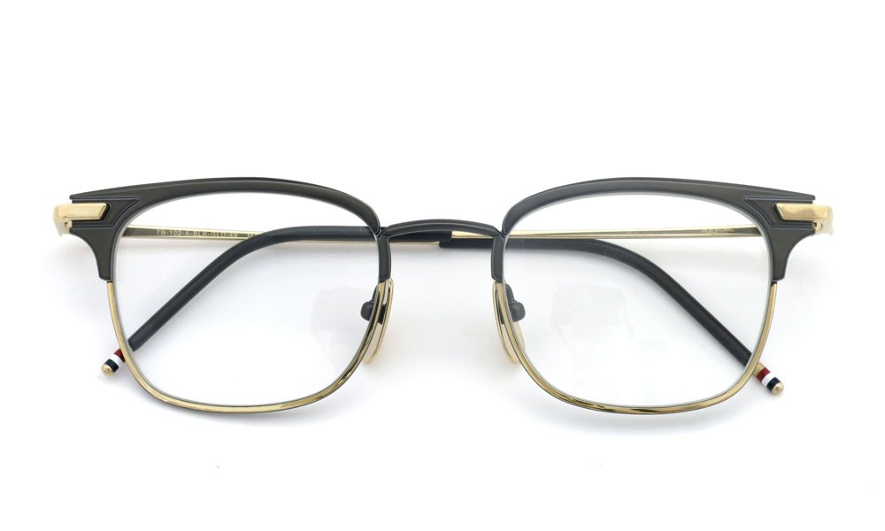 THOM BROWNE.  NEWYORK（トムブラウンニューヨーク) 2014 F/W メガネ TB-102-A BLK-12kGLD 49size 4