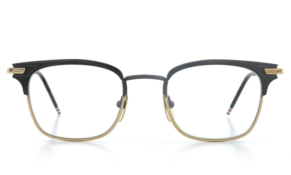 THOM BROWNE.  NEWYORK（トムブラウンニューヨーク) 2014 F/W メガネ TB-102-A BLK-12kGLD 49size 2