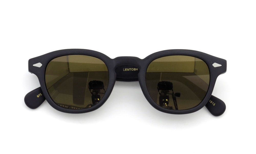 MOSCOT ORIGINALS (モスコット) サングラスカスタム LEMTOSH レムトッシュ Col.MATTE BLACK 44size Gold-Mirror {Sunglass by ponmegane} 4