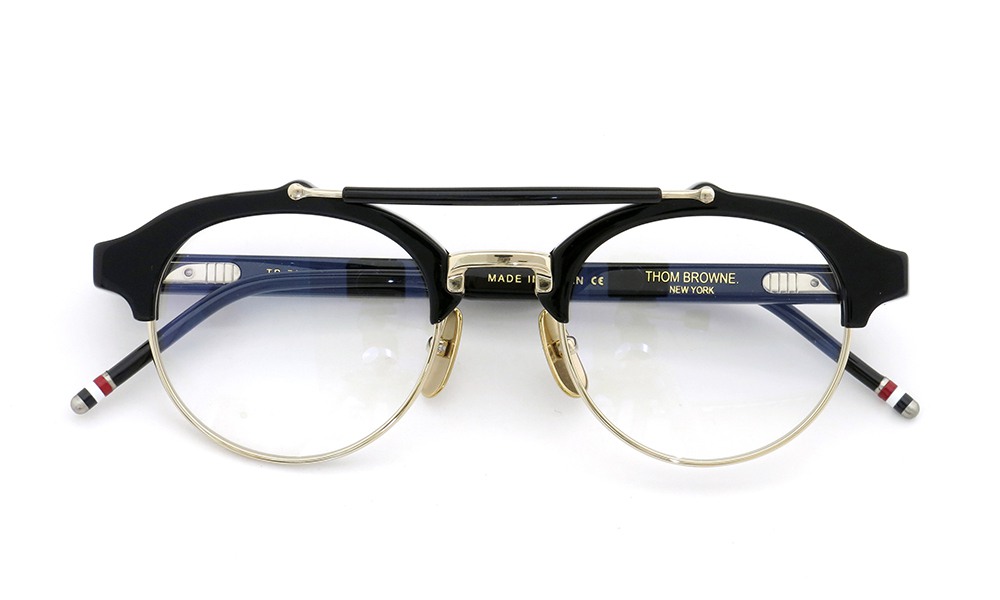 THOM BROWNE.  NEWYORK (トムブラウンニューヨーク) 2012 A/W メガネ TB-700-A BLK-GLD 49size 4