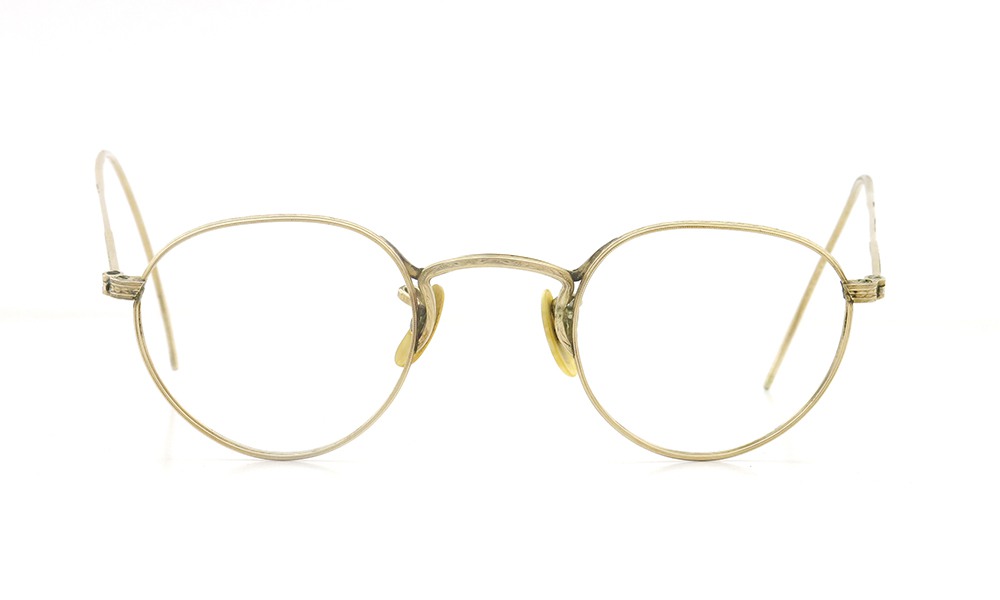 American Optical アメリカン オプティカル vintage ヴィンテージ メガネ 1930年代 PANTO FUL-VUE MARSHWOOD 1/10 12kGF 39-22 正面