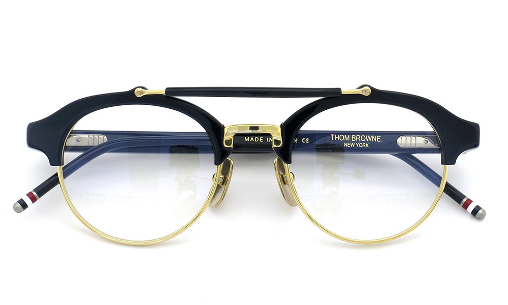 THOM BROWNE.  NEWYORK TB-700-D NVY-GLD