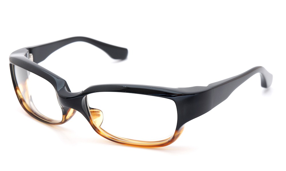 FACTORY900 ×PonMegane 10周年記念 メガネ F-002 Col.Black~Amber 1