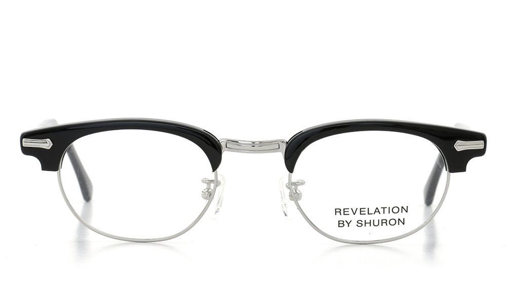 SHURON シュロン メガネ REVELATION レヴェレーション Black/ Silver 48-22