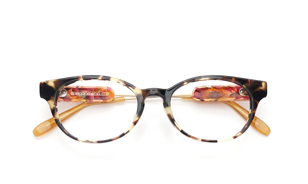 megane and me × ポンメガネ 限定生産オリジナルメガネ meganeandme for ponmagane col.ash-olive-demi