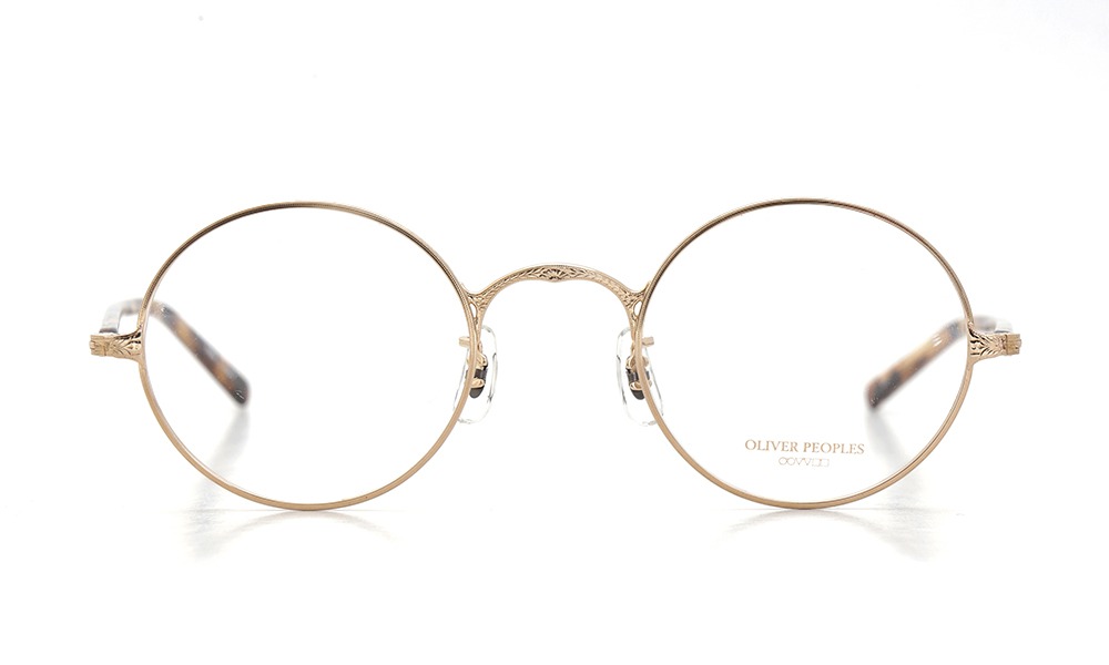 OLIVER PEOPLES ゴールド系フレーム 丸メガネOLIVERPEOPLES