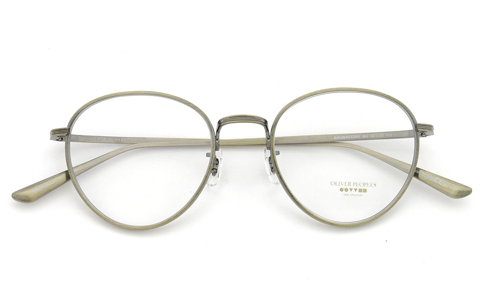 OLIVER PEOPLES × THE ROW メガネ BROWNSTONE col.AG 49size