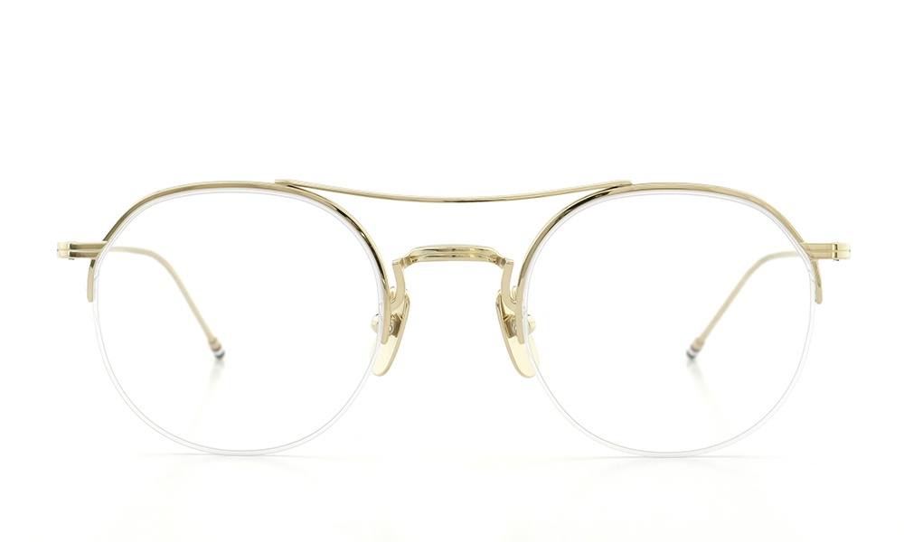 THOM BROWNE. トムブラウン 2016 S/S 最新作 メガネ TB-903-A 12kGLD 49size