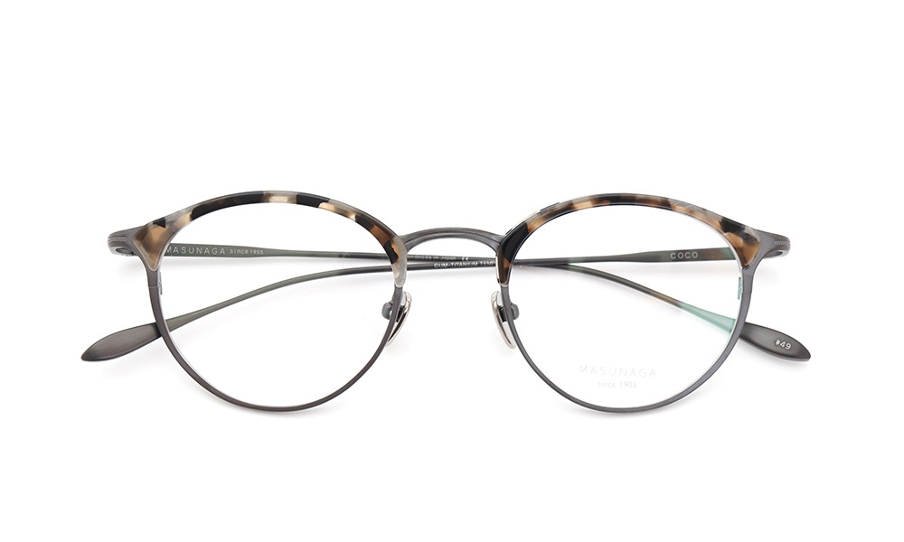 MASUNAGA since 1905 COCO #49 BK-TORTOISE/M.BK