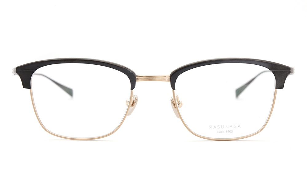 増永眼鏡 MASUNAGA since 1905 BAY BRIDGE col-23 BR/GOLD-