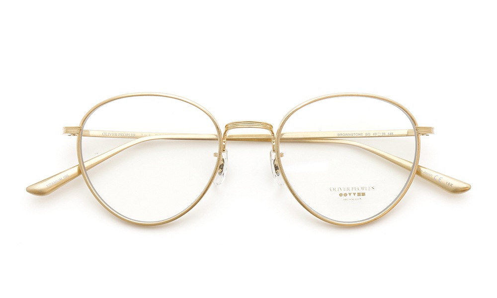 OLIVER PEOPLES × THE ROW メガネ BROWNSTONE col.BG 49size