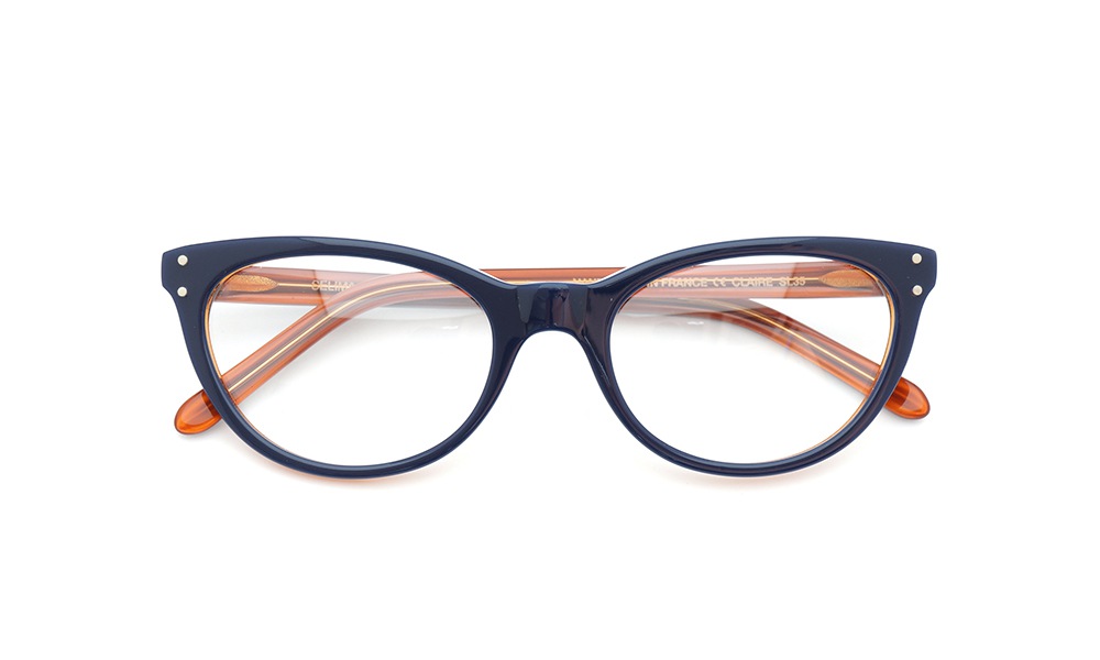 SELIMA OPTIQUE メガネ CLAIRE SL35 Navy/Brown