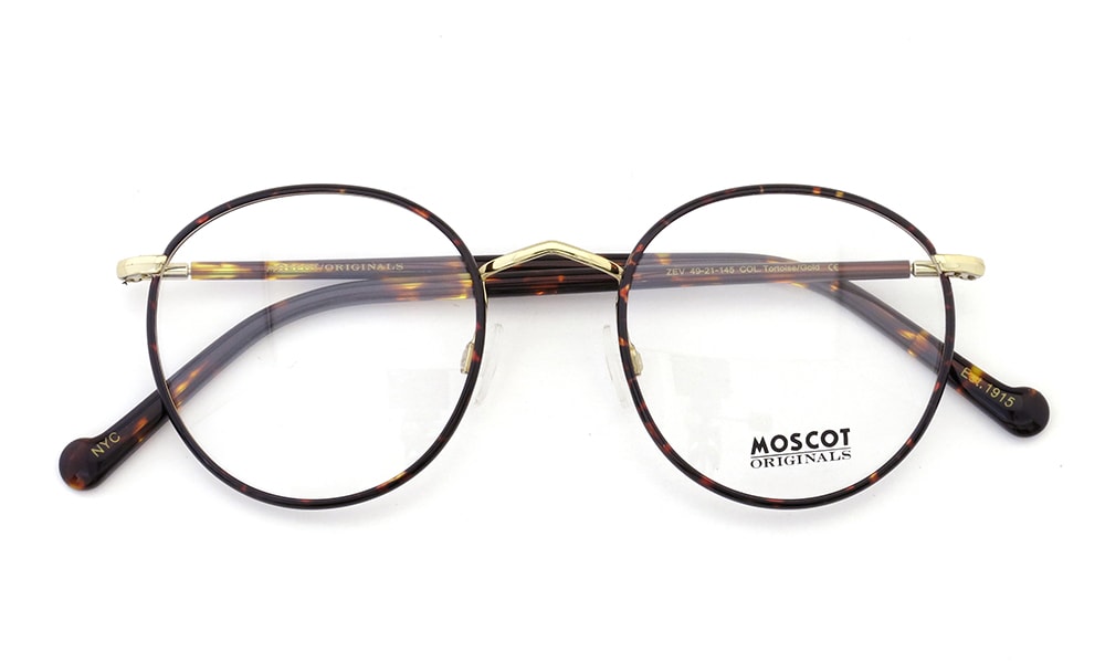 MOSCOT モスコット 定番メガネ ZEV ゼヴ 49size通販 Col.Tortoise/Gold ...