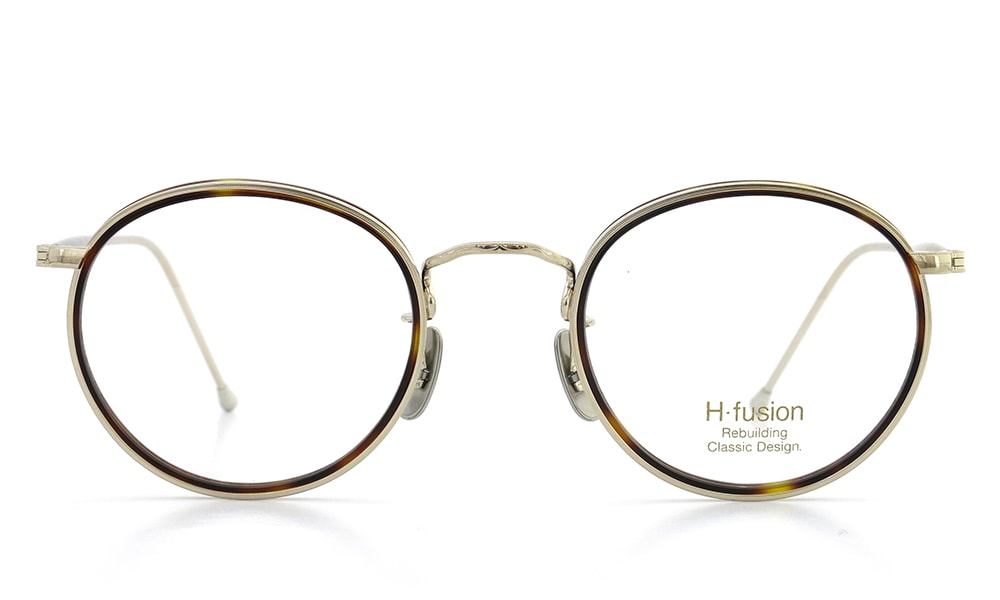 H-fusion メガネ通販 HF-128 COL-05 havana brown / gold (取扱店：大宮)
