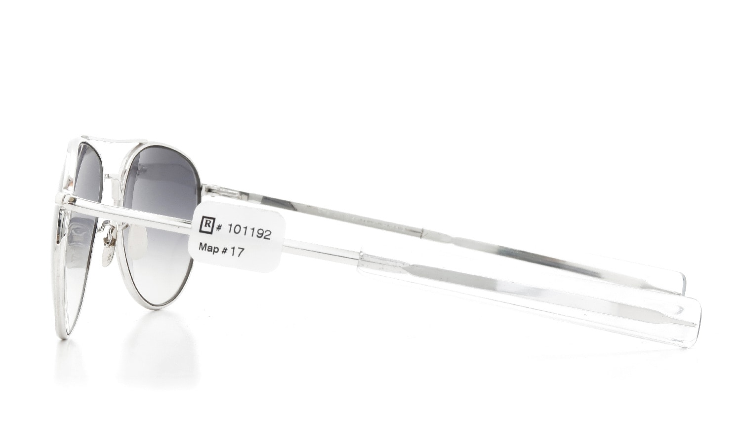 American Optical vintage 1950s Mid-Century-Modern-Pilot White-Gold 1/10 12KGF Grey-Gradation-Lens 12kPads