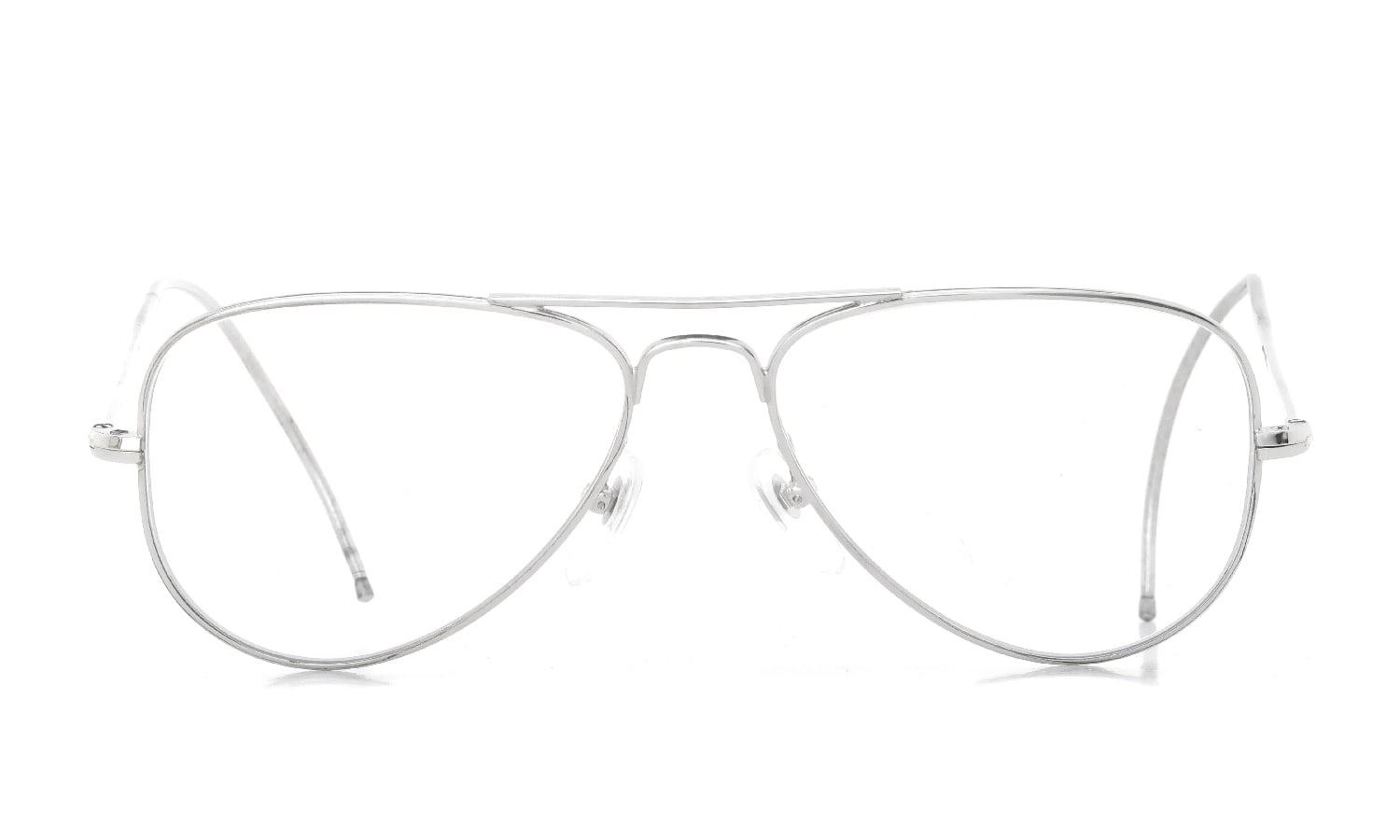 Unknown Vintage Frame Aviator 001 Silver 48-12