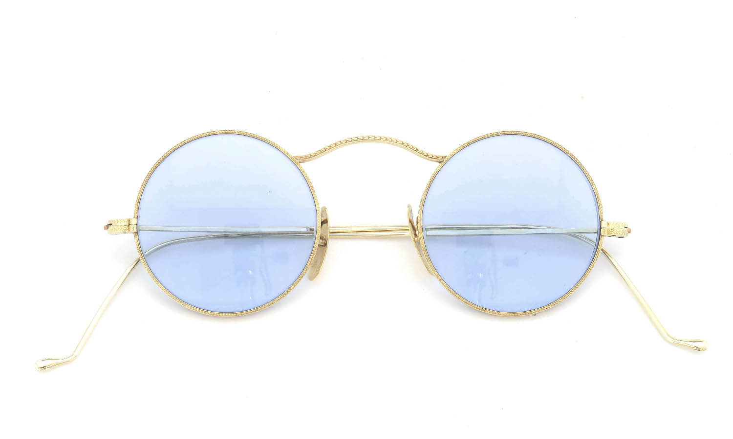 Continental Optical Co vintage 1920-1930 WANDO 12K Gold Filled Art-Deco Marshwood Frame with 14K Solid Gold Nose Pad