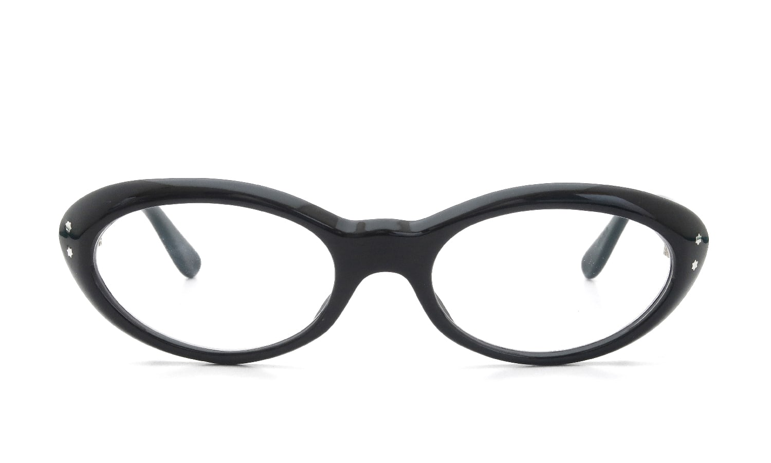 ABC Optical vintage メガネ 1960s〜1970s Frame-France FR8004 Zyl Blk 48-20 #18482