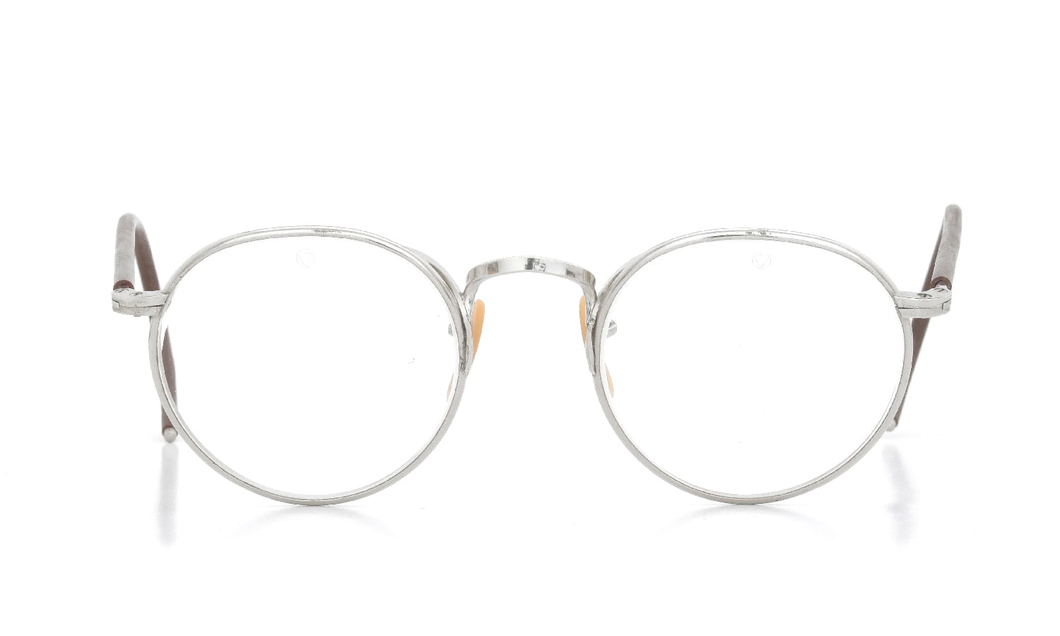 Bausch&Lomb safety-glasses 1950s-1960s Full-Frame Ful-VuePanto Silver Original-Glass-Lens 42-21