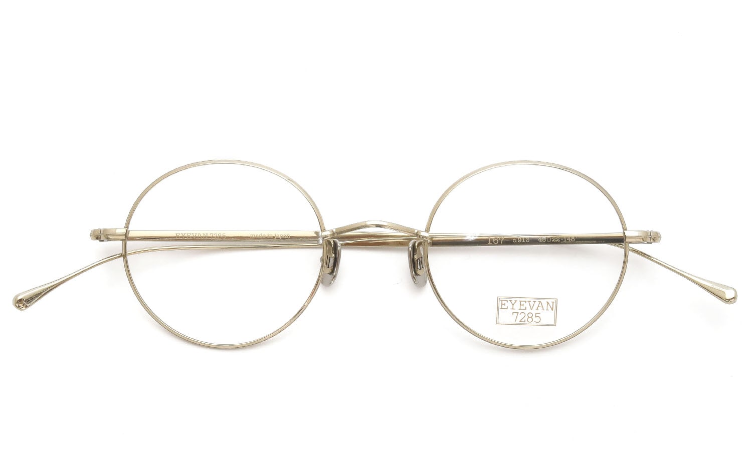 EYEVAN7285 アイヴァン7285 メガネ 167通販 C.913 EYEVAN Gold 2