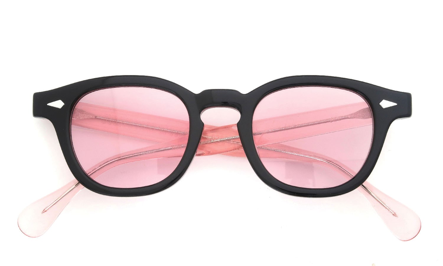 JULIUS TART OPTICAL × HYKE AR-44-22 Black/Flesh Pink