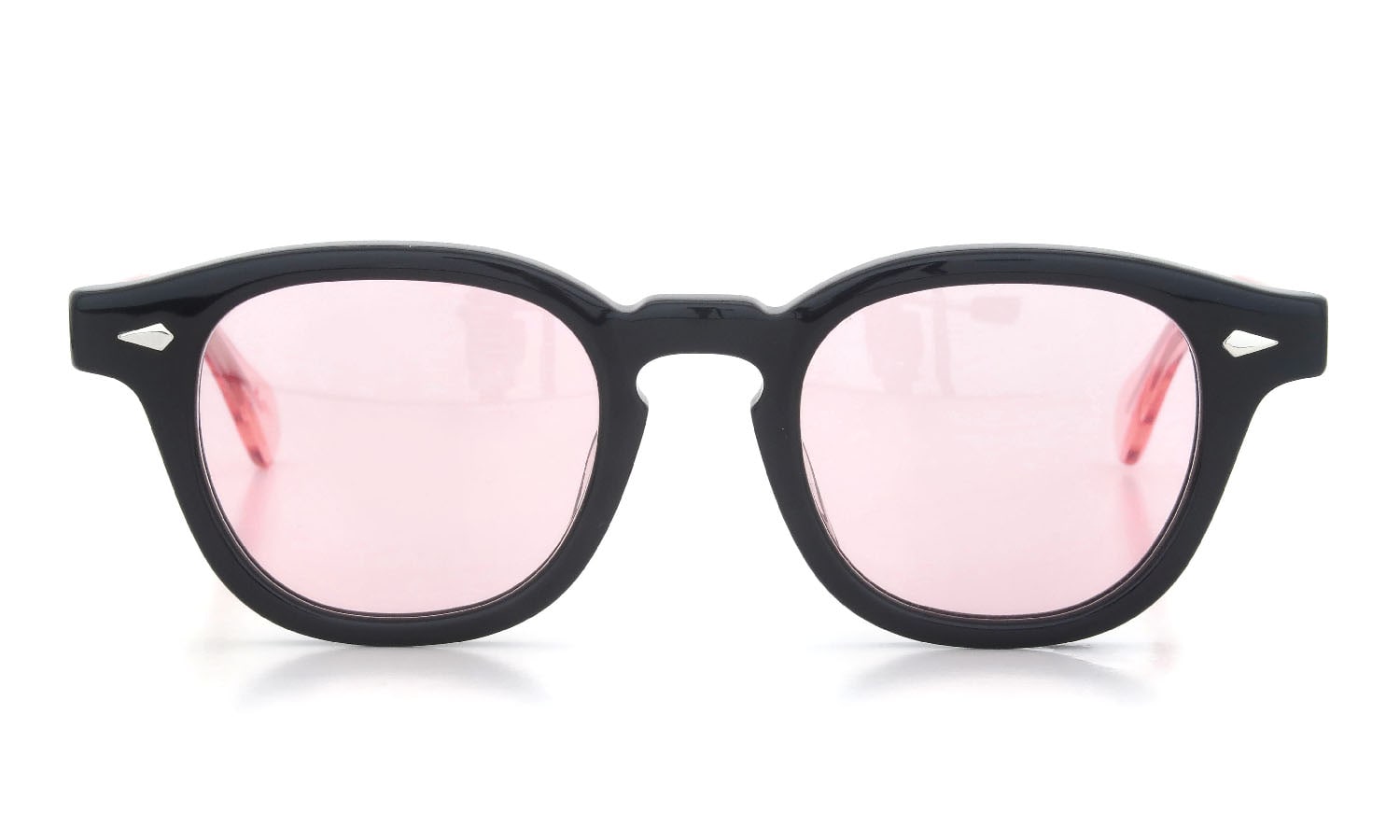 JULIUS TART OPTICAL × HYKE AR-46-22 Black/Flesh Pink