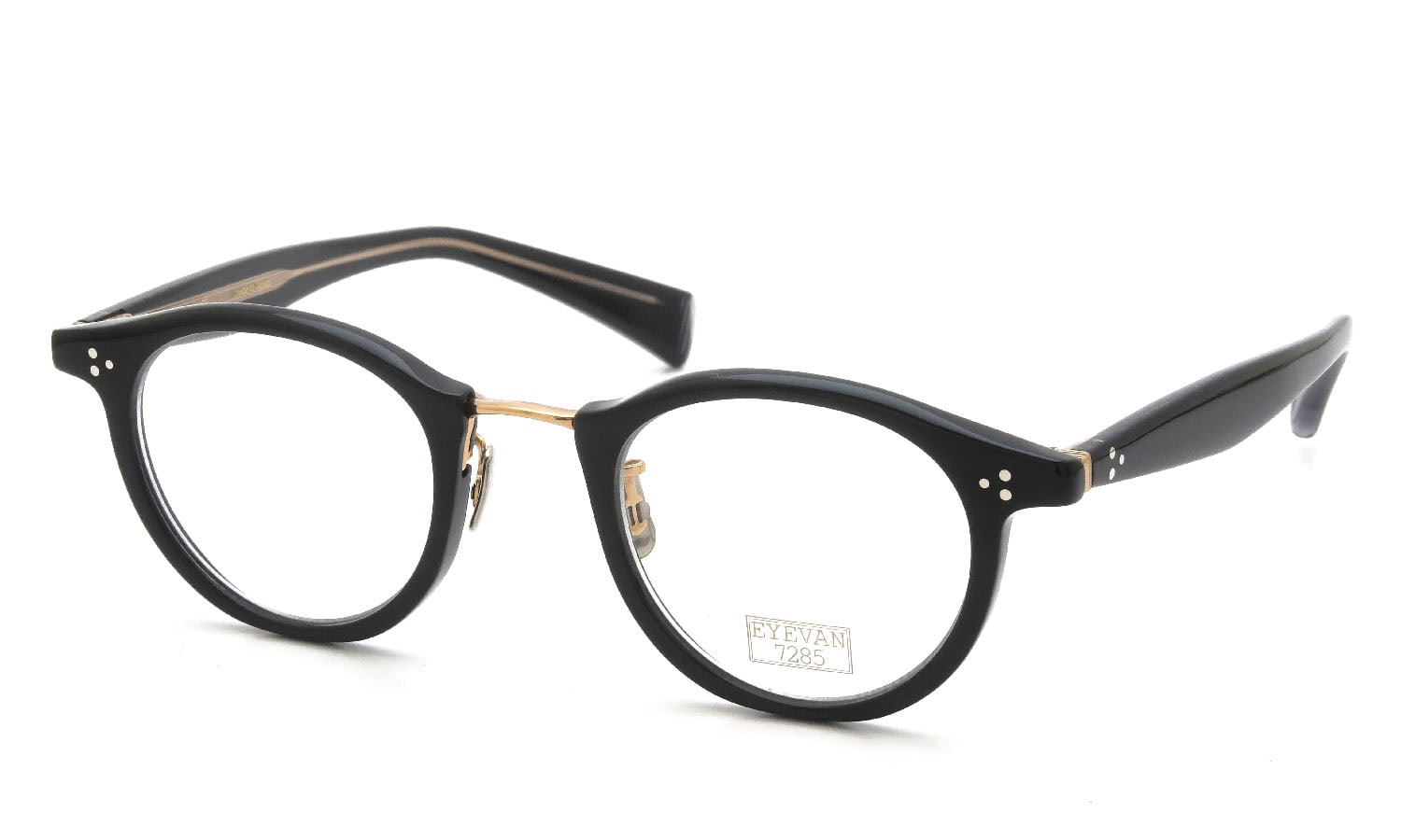 EYEVAN7285 アイヴァン7285 メガネ 566 47size通販 C.100 Black 正規取扱