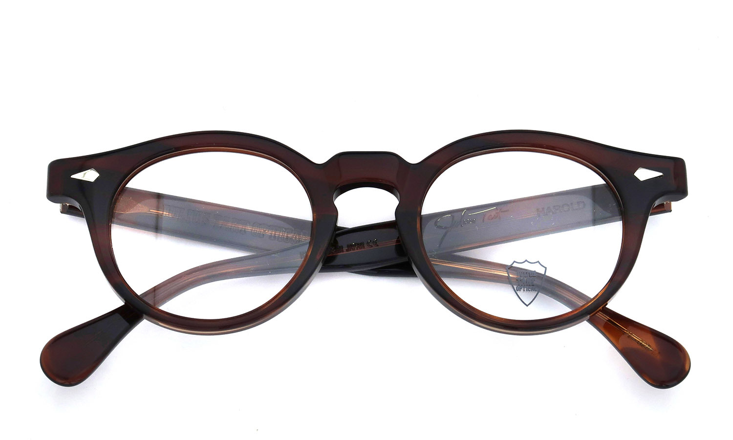 JULIUS TART OPTICAL メガネ通販 HAROLD 45 Demi-Amber