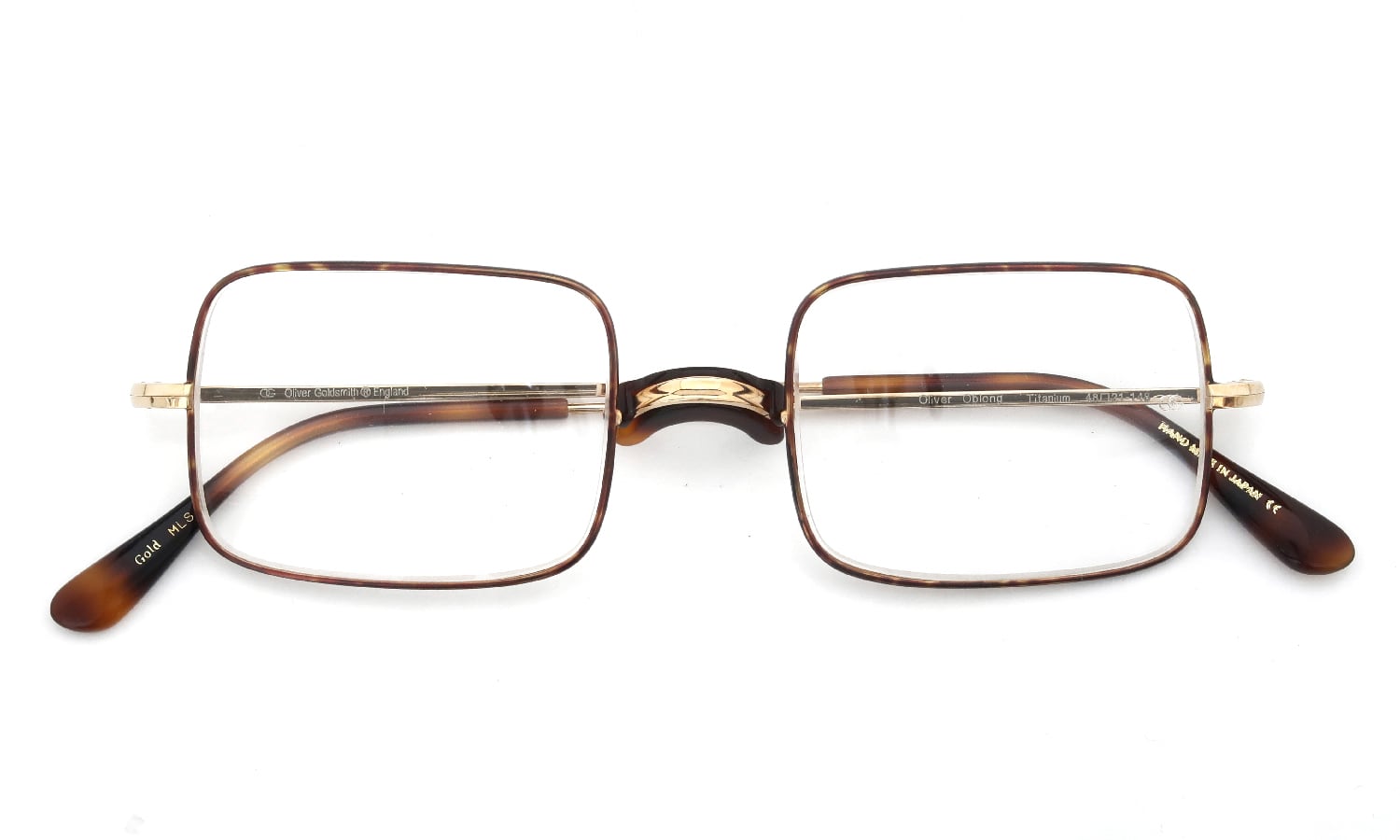 Oliver Goldsmith 海外モデル メガネ Oliver Oblong with Pad Gold MLS 48size