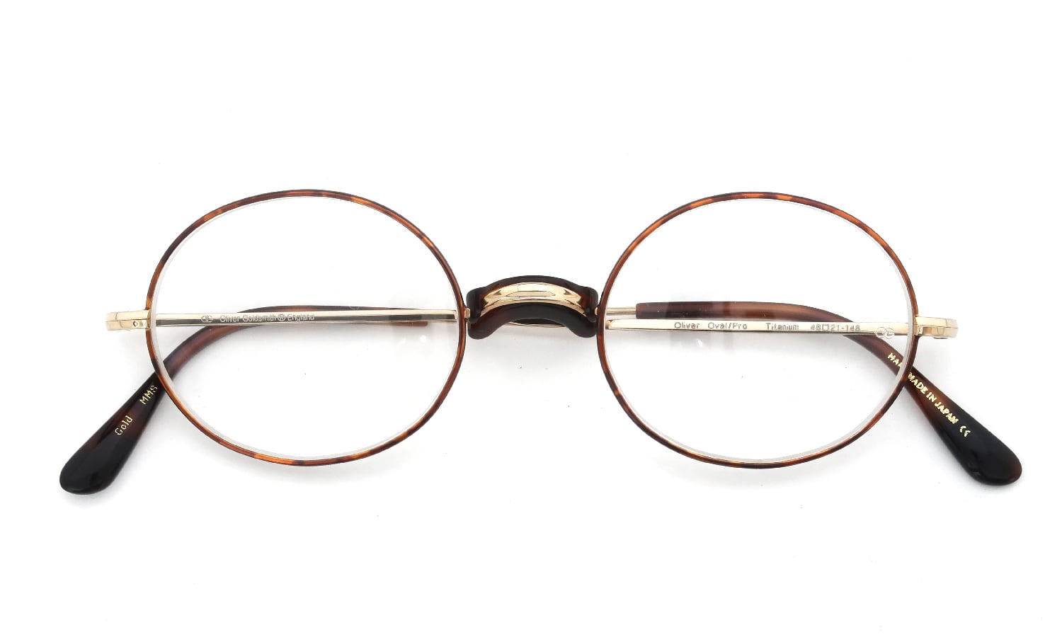 Oliver Goldsmith 海外モデル メガネ Oliver Oval/Pro with Pad Gold MMS 48size