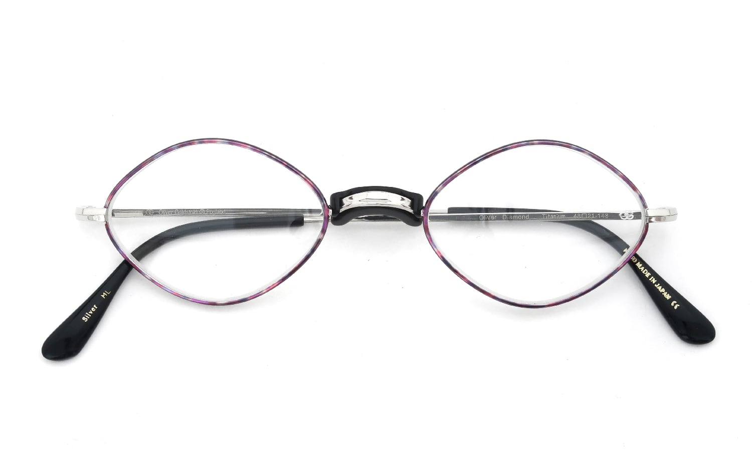 Oliver Goldsmith オリバーゴールドスミス 海外モデル メガネ Diamond with Pad Silver ML 48size