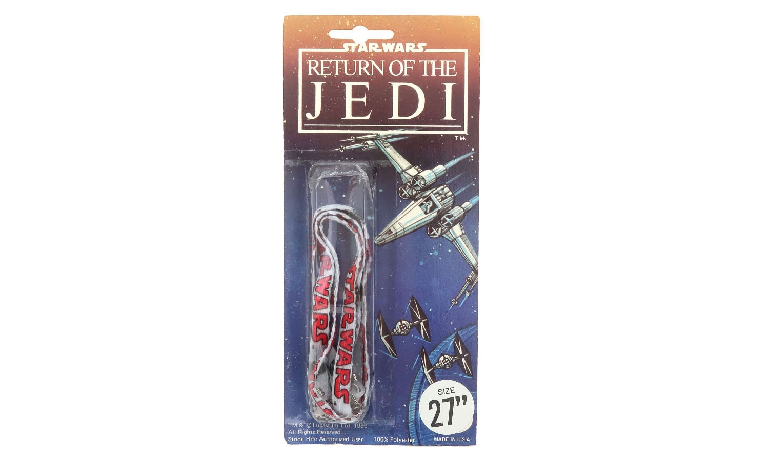 STAR WARS 1983 ROTJ 数量限定ヴィンテージリメイク メガネ+マスクホルダー Shoe laces グレー / STAR WARS 赤ロゴ / ダースベイダー 