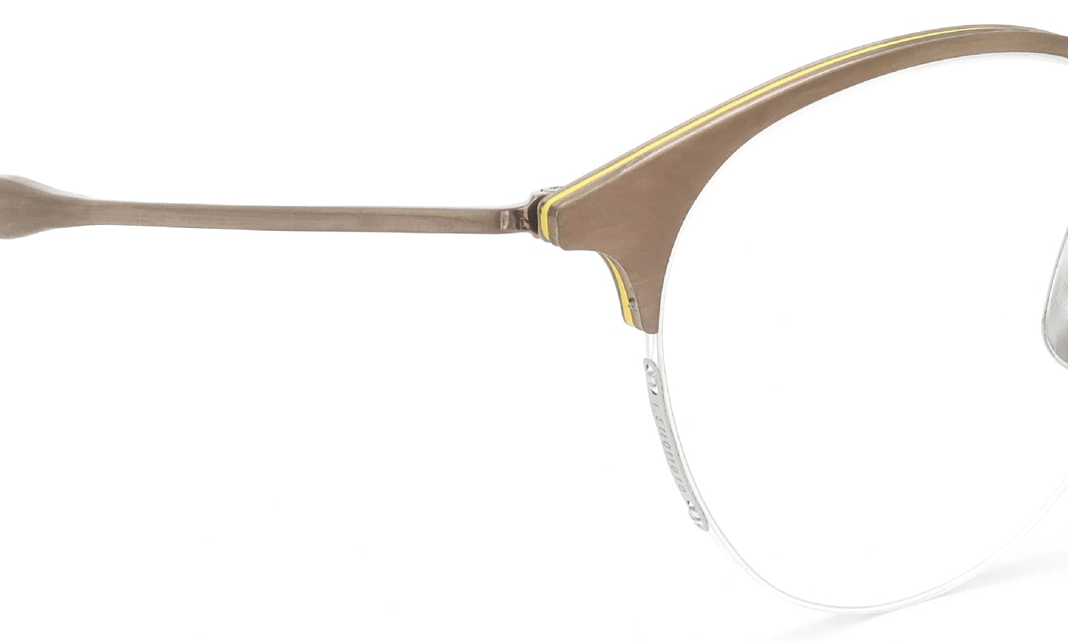 I.ENOMOTO × PonMegane 限定生産メガネ IE007 BR1/YELLOW