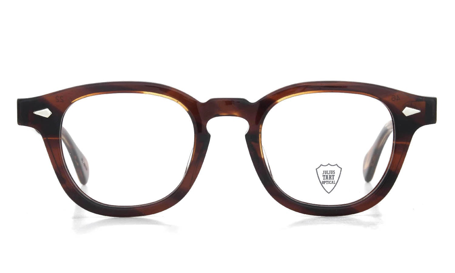 JULIUS TART OPTICAL メガネ通販 AR-46-22 PL-002M DEMI-AMBER