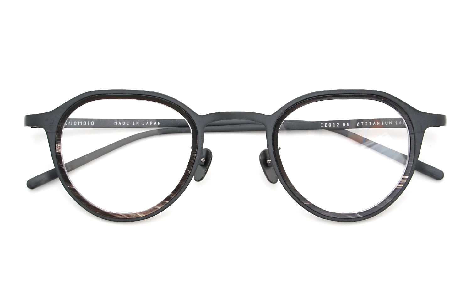 I.ENOMOTO 限定生産メガネ IE012 Buffalo horn BK/ZEEBRA