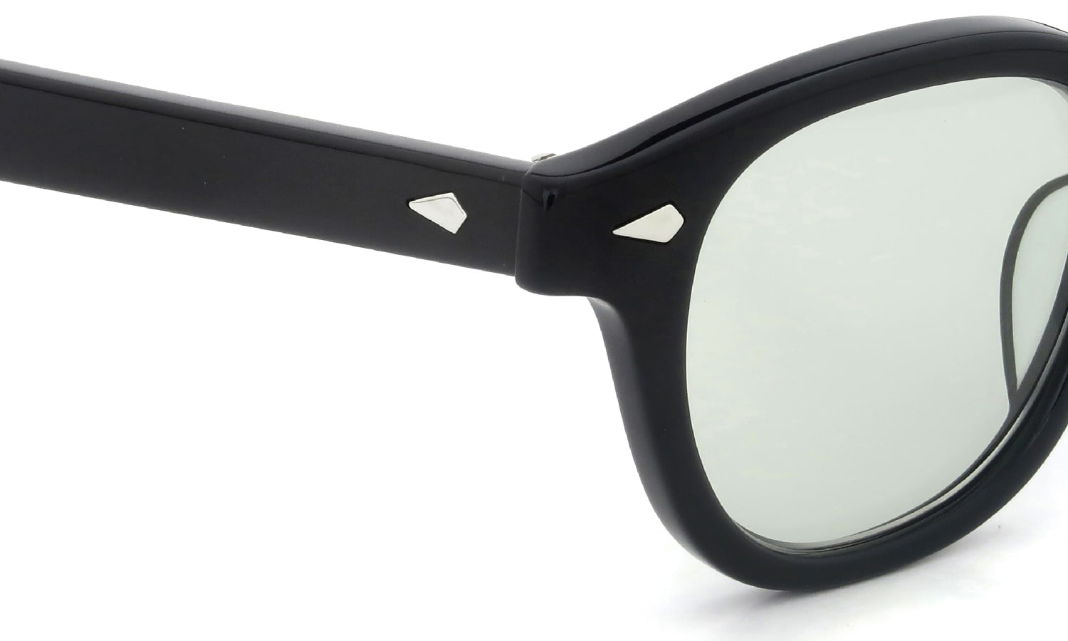 JULIUS TART OPTICAL サングラス AR-46-22 BLACK/ライトグリーンレンズ