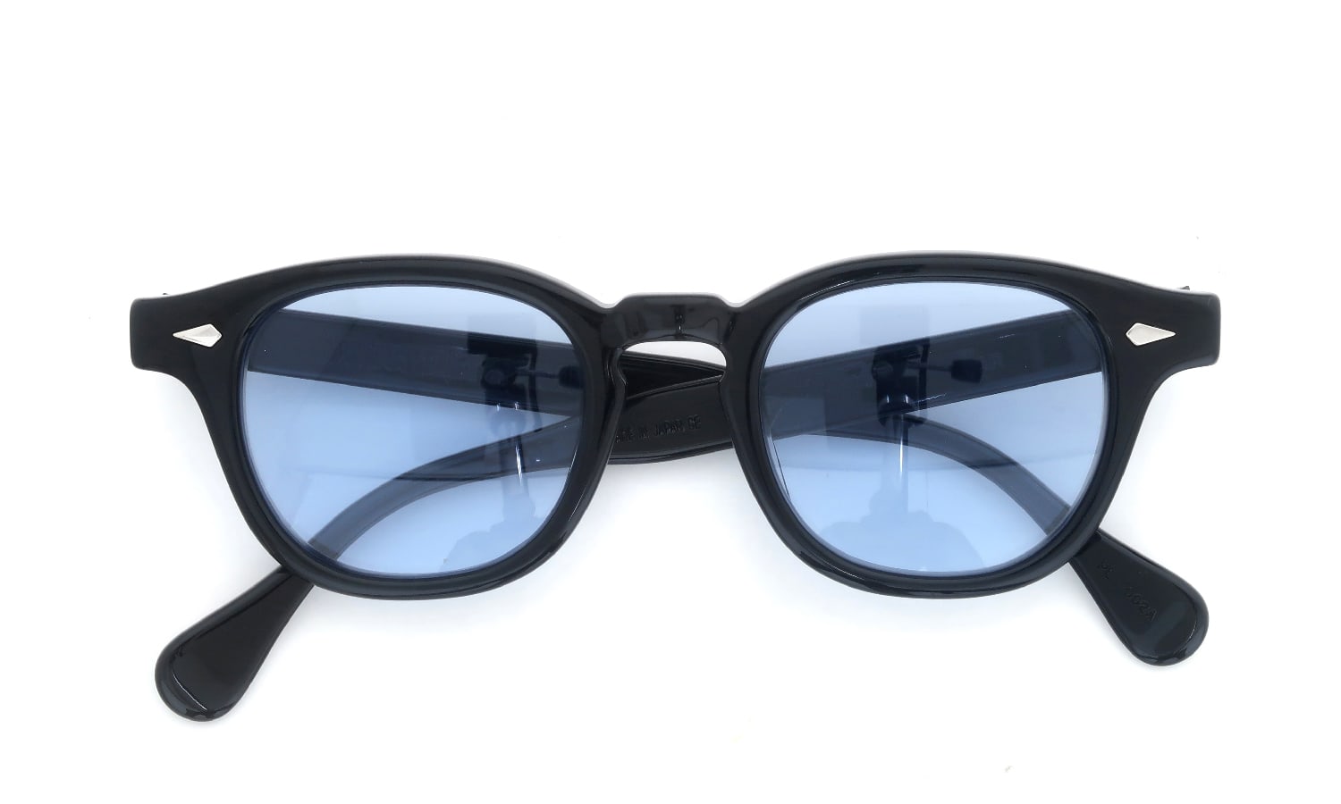 JULIUS TART OPTICAL サングラス通販 AR-46-22 BLACK/ライトブルーレンズ