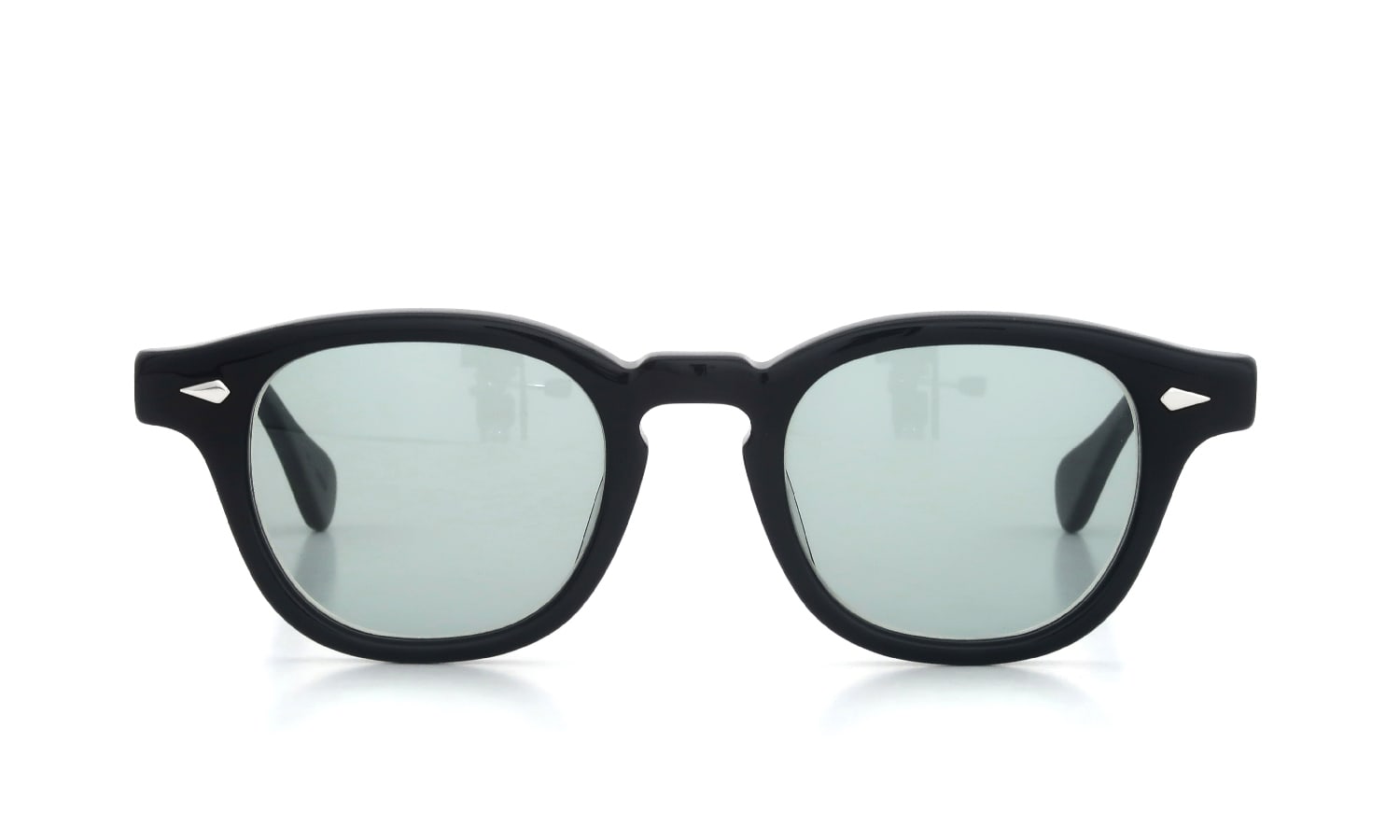 JULIUS TART OPTICAL サングラス通販 AR-46-22 BLACK/ミドルグリーンレンズ