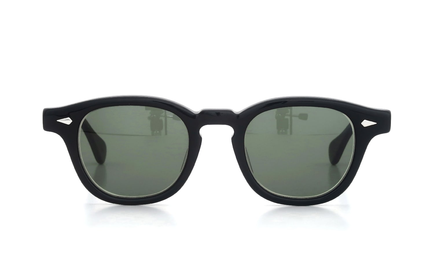 JULIUS TART OPTICAL サングラス通販 AR-46-22 BLACK/ダークグリーンレンズ