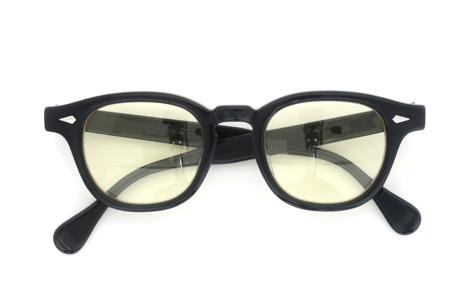 JULIUS TART OPTICAL サングラス通販 AR-46-22 BLACK/ライトイエローレンズ