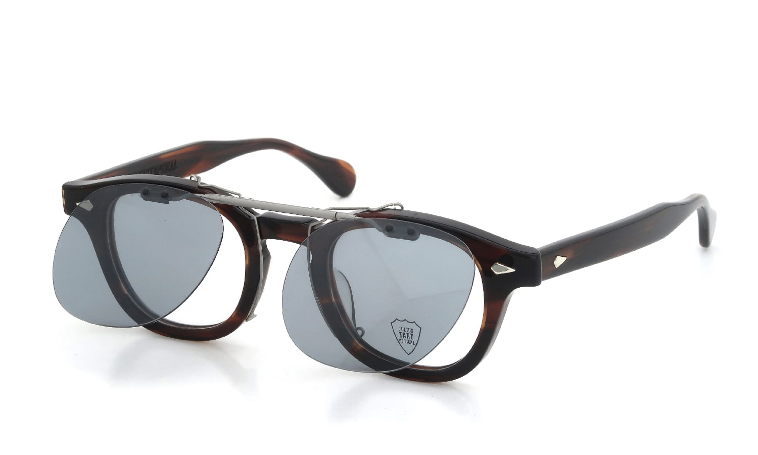 JULIUS TART OPTICAL 通販 AR専用 クリップオンサングラス通販 ライトグレーレンズ