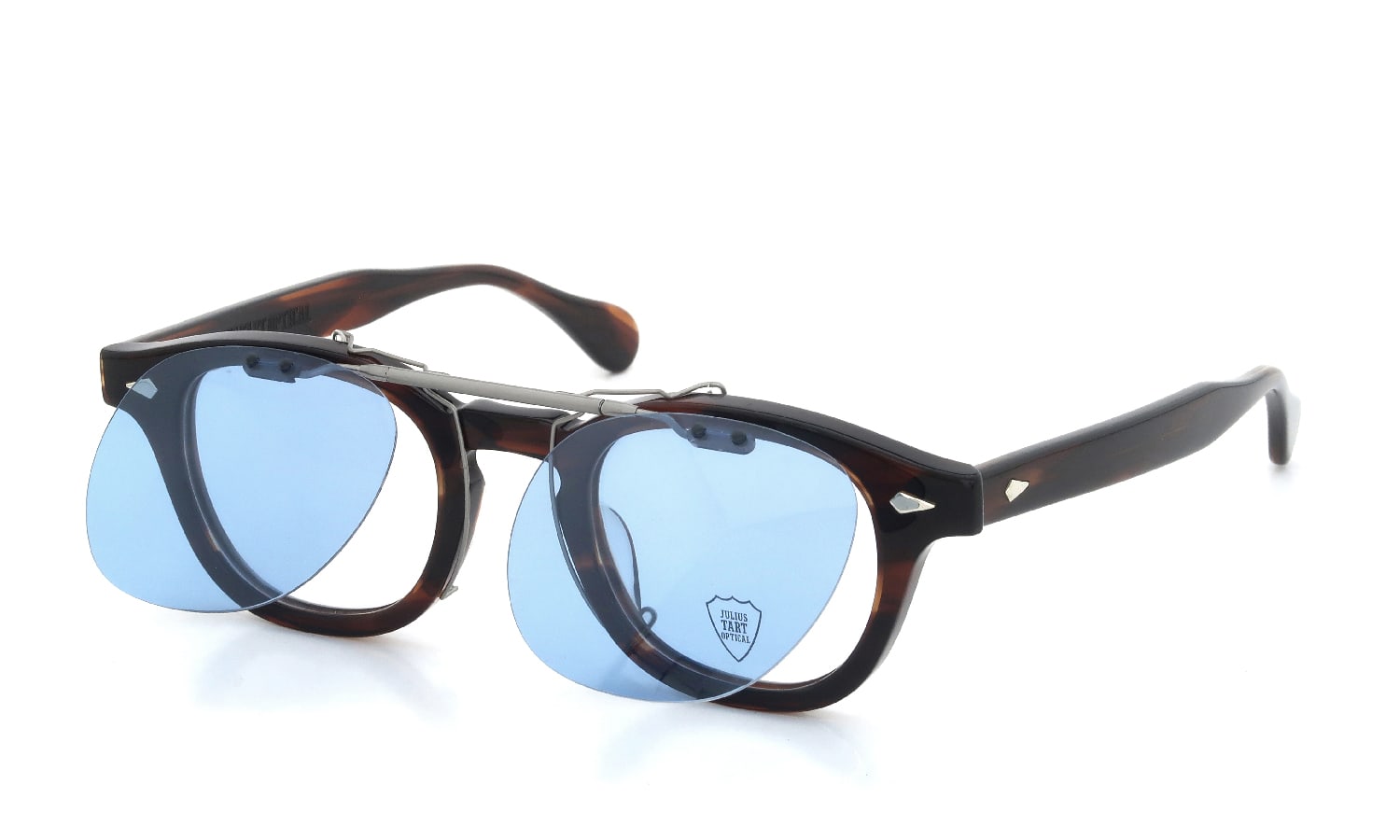 JULIUS TART OPTICAL 通販 AR専用 クリップオンサングラス通販 偏光ライトブルーレンズ