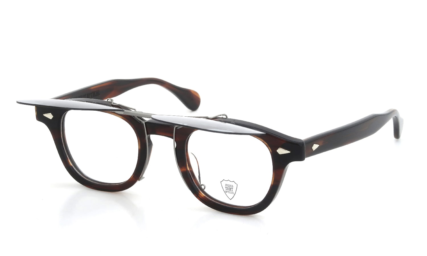 JULIUS TART OPTICAL 通販 AR専用 クリップオンサングラス通販 ライトグレーレンズ