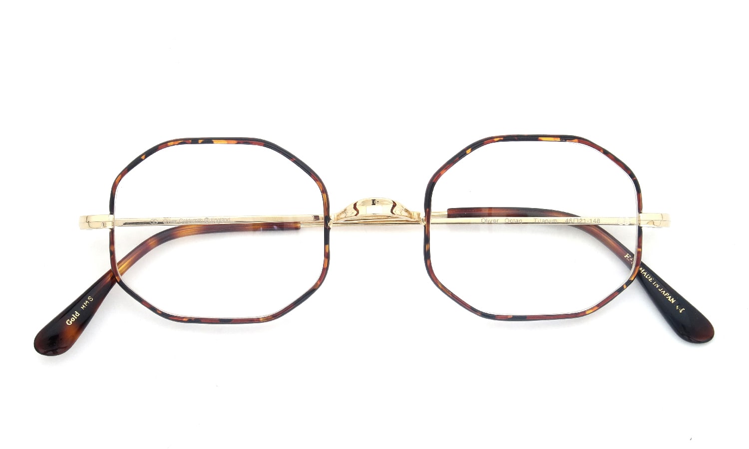 Oliver Goldsmith メガネ通販 Oliver Octag 46size Gold MMS