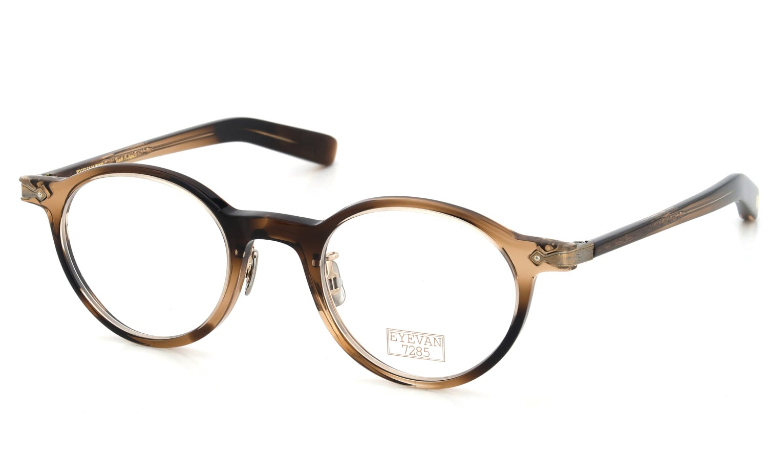 EYEVAN7285 メガネ 346 (46)通販 C.351 BROWN FOG 正規取扱