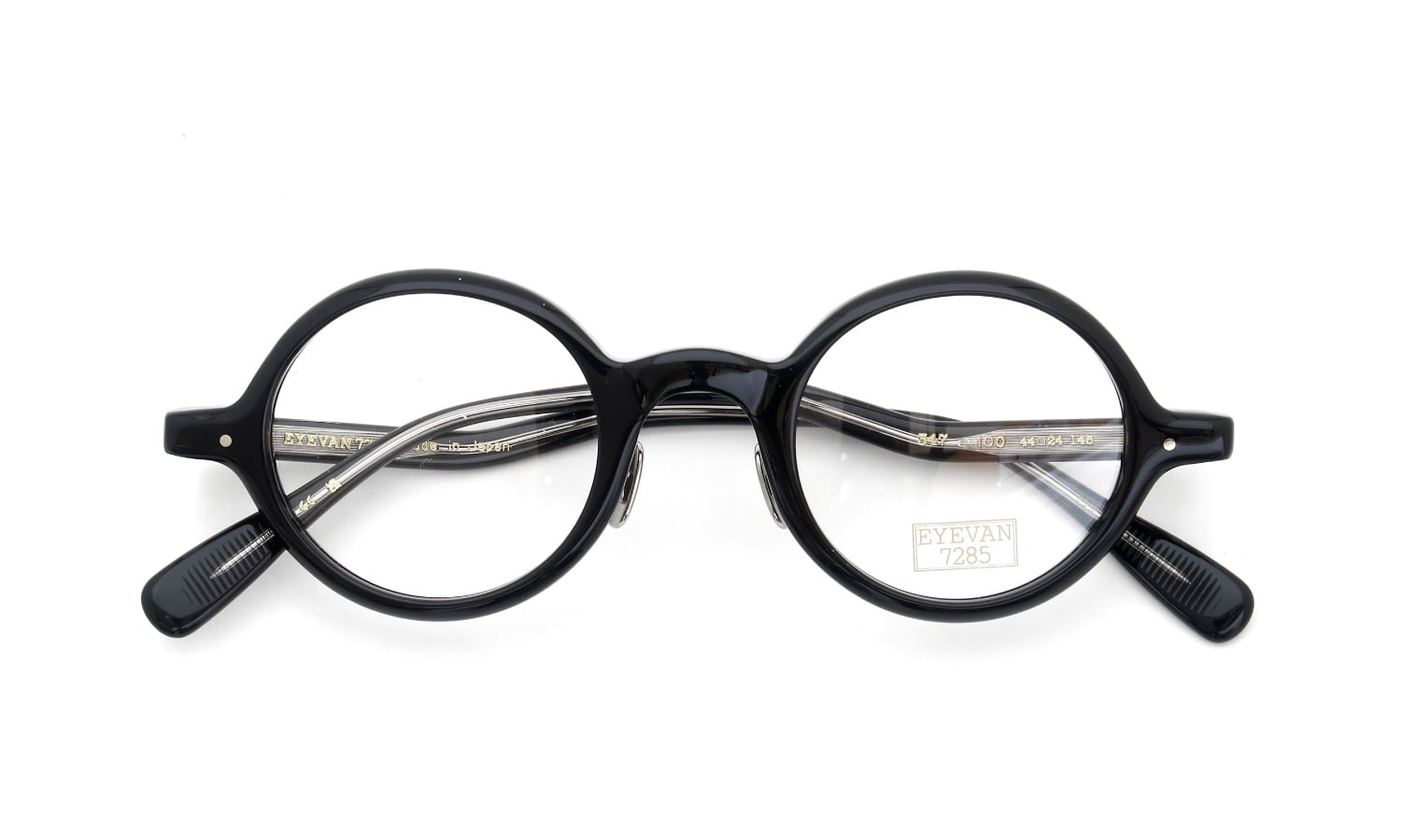 EYEVAN7285 アイヴァン7285 メガネ 347 (44)通販 C.100 BLACK 正規取扱